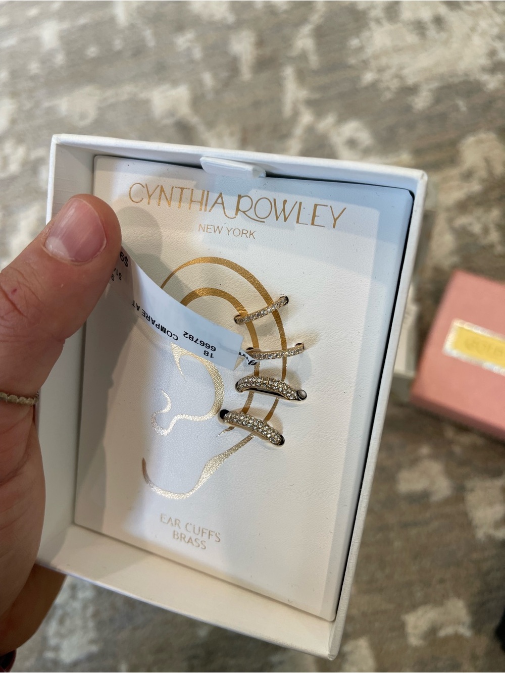 NWT Cynthia Rowley gold ear cuffs set of 4